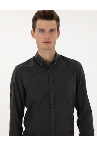 Pierre Cardin Erkek Antrasit Gömlek Desenli 50316751-vr006 Antrasit