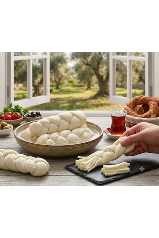 Unify Brand Doğal El Yapımı Örgü Peyniri 1 Kg - Taze, Tel Tel Ayrılan Geleneksel Lezzet
