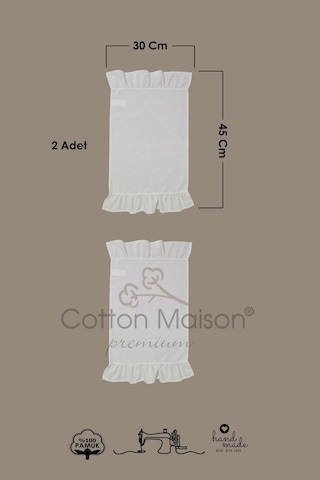 Amerikan Servisi Fırfırlı Retro 2 Lü Krem