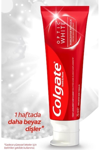 Colgate Optic White Parıldayan Beyazlık Beyazlatıcı Diş Macunu 4 x 75 ML