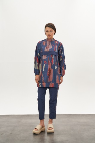 Lia Desen Tesettür Mayo Mavi Kısa Mavi