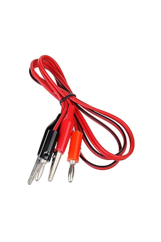 Krokodil Banana Kablo Çifti Güç Kaynağı Multimetre Voltmetre Osiloskop Elektrik Test Ölçme Kablosu Prob