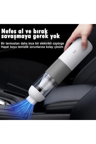 Araç İçi Süpürgesi Yedek Uçlu İki Kademeli 120w
