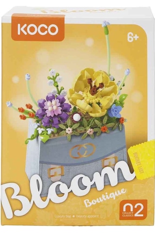 Bloom Boutique Çiçek Çanta Mini Blok Yapım Seti 223 Parça Yetişkin Ve Çocuk Dıy Dekorasyon