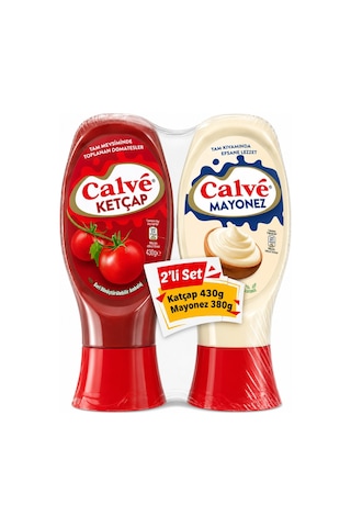 Calve Ketçap 430 Gr & Mayonez 380 Gr Set X 4 Adet
