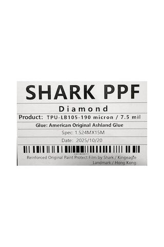 1 Metre 10 Yıl  Tpu Ppf 1 Metre