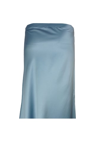 BULALGİY Kadın Yeşil Saten Uzun Etek - BGA00060M