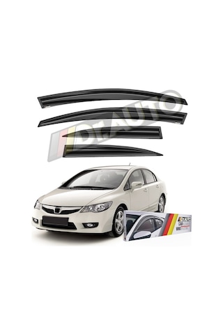 Honda Civic Fd6 2007-2012 Arası Cam Rüzgarlığı 4'lü