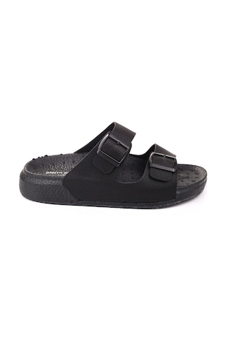 Pierre Cardin Pc-7408 Erkek Rahat Taban Tokalı Terlik Siyah