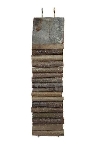 Eurogold Doğal Ahşap Kemirgen Merdiveni Tek Platformlu 7x30 Cm