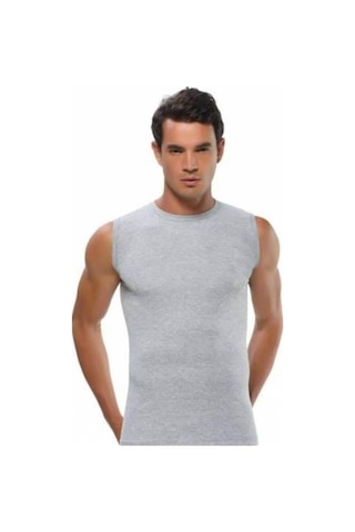 Jiber Erkek Sıfır Kol Fanila Renkli 6'Lı Paket- 114