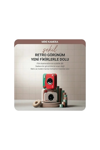 Ally Pixmini Retro Video Dijital Kamera Ağ Kamerası Dvr 1080p Hd- 5775