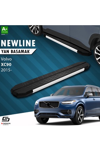 S-dizayn Volvo Xc90 2 Newline Aluminyum Yan Basamak 193 Cm 2015 Üzeri A+ Kalite