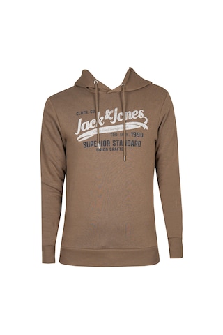 Jack & Jones Erkek Sweatshırt 12226943-otter 12226943-otter Kahverengi Kahverengi