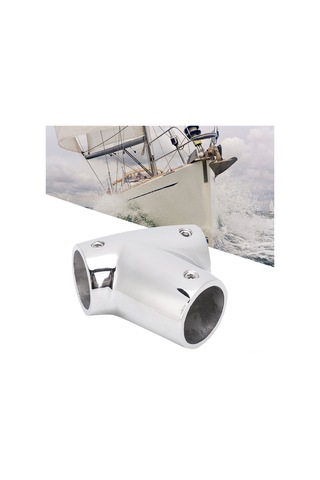 Lemestar 60 Derece Sağ T-kolu 22mm - 316 Paslanmaz Çelik Denizcilik Aksesuarı - Pürüzsüz Parlak, Korozyon Dayanıklı