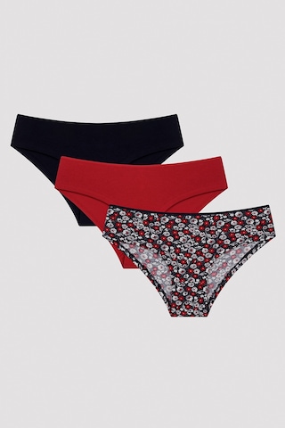 Poppy Flower 3lü Hipster Çok Renkli Külot Çok Renkli