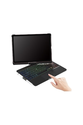 Ats 360 Derece Dönebilen İpad 10th Uyumlu İpad Bluetooth Klavye Altın Gül