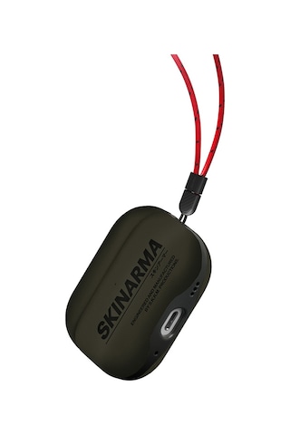 Airpods Pro 2 Uyumlu Kılıf Skinarma Pu Deri Tasarım Spunk Kılıf Koyu Yeşil