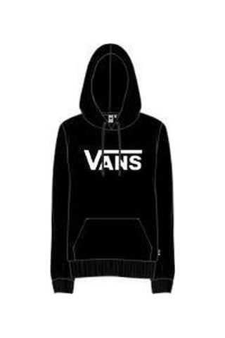 Vans Wm Drop V Logo Hoodıe-b Kadın Sweat Shirt Vn0a5hnpblk1 Çok Renkli