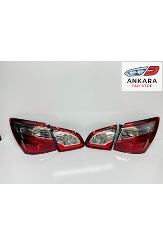 Nissan Qashqai 2010 - 2013 Stop Lambası Sağ - Sol İç Ve Dış Takım Ledli Tip Toplam 4 Adet Stop