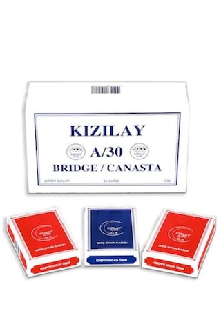 Kızılay A/30 Bridge Poker Oyun Kağıdı 2x12 Deste