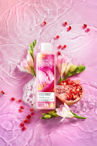 Avon Senses Sweat & Joyful Frezya ve Nar Kokulu Krem Duş Jeli 500 ML