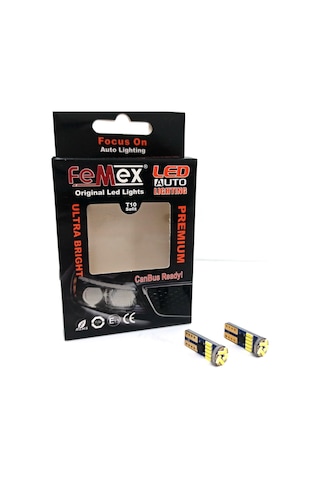 Femex Renault Symbol Led Plaka Aydınlatma Ampulu 6000K Beyaz Femex T10