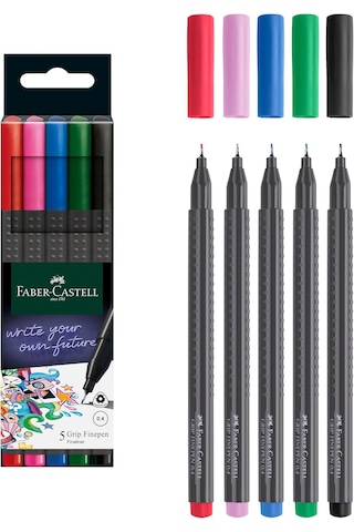 Faber Castell Grip Finepen Renkli Kalem 5 Renk