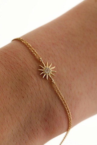 Sefa Gold 14 Ayar Altın Güneş Bileklik Sarı Altın