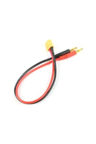 4 Mm Banana - Erkek Xt60 Dönüştürücü Kablo - 30 Cm, 14 Awg