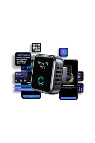 Minesk Drive-fi Mini Wireless Carplay Adaptörü/mobil Uygulama Desteği / 0.5 Saniye Düşük Gecikme/otomatik Bağlant