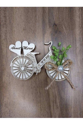 Lavanta Tasarım 25 Adet Nişan Nikah Hatıra Bisiklet Magnet