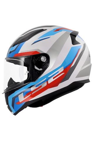 Ls2 Rapıd 2 Hyper Full Face Motosiklet Kaskı Beyaz - Mavi - Kırmızı