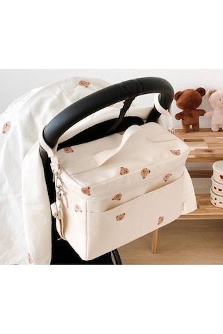 Moly Beyaz Su Geçirmez Organizatör Çanta, Bebek Arabası Anne Çantası, Soğutucu, Isı Yalıtım, Bebek Bezi Kese, N11 En Ucuz Fiyatlar Beyaz