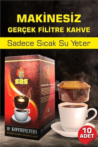 Sas Filtre Kapsül Kahve 10'lu