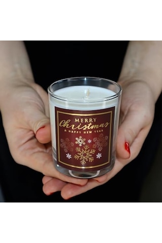 Charm Lab Candle Yılbaşı Hediyesi, Kar Tanesi, Ahşap Ve Baharatlı Sandal Kokulu, Doğal Bio Balmum, 135 G Kokulu Mum, 40 Saat Yanma Süresi, Lüks Kutulu, Kadın Ve Erkek İçin Şık Yılbaşı Hediyesi 50 x 22