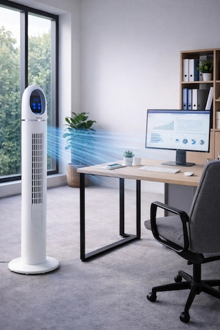 Auhma Acfn06 45w Kule Tipi Vantilatör - Uzaktan Kumandalı, Dokunmatik Led Ekranlı, 3 Modlu Sessiz Va