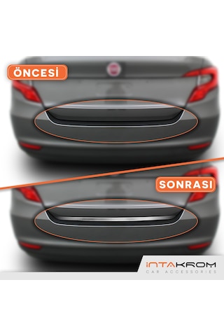 intakrom Fiat Egea Krom Bagaj Alt Çıtası 2015 Üzeri Sedan