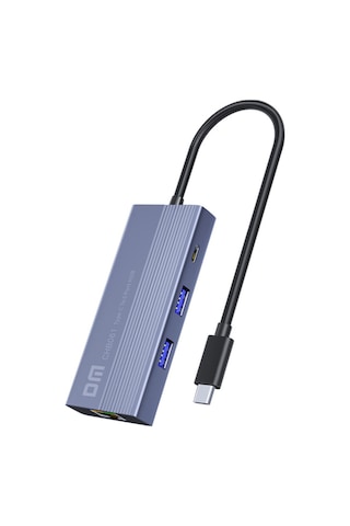 Dm Chb061 Type-c To 4k Hdmı 3 Usb3.0 Gigabit Ethernet Pd 60w Çoklayıcı Hub