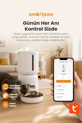 Fresh Feeder Akıllı Otomatik Mama Kabı Distribütör Garantili