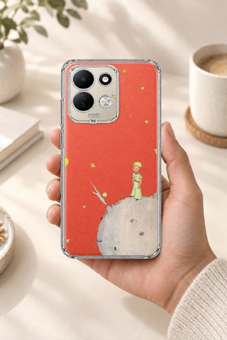 Redmi 17 4g/5g Uyumlu Küçük Prens Tasarımlı Baskılı Silikon Kılıf