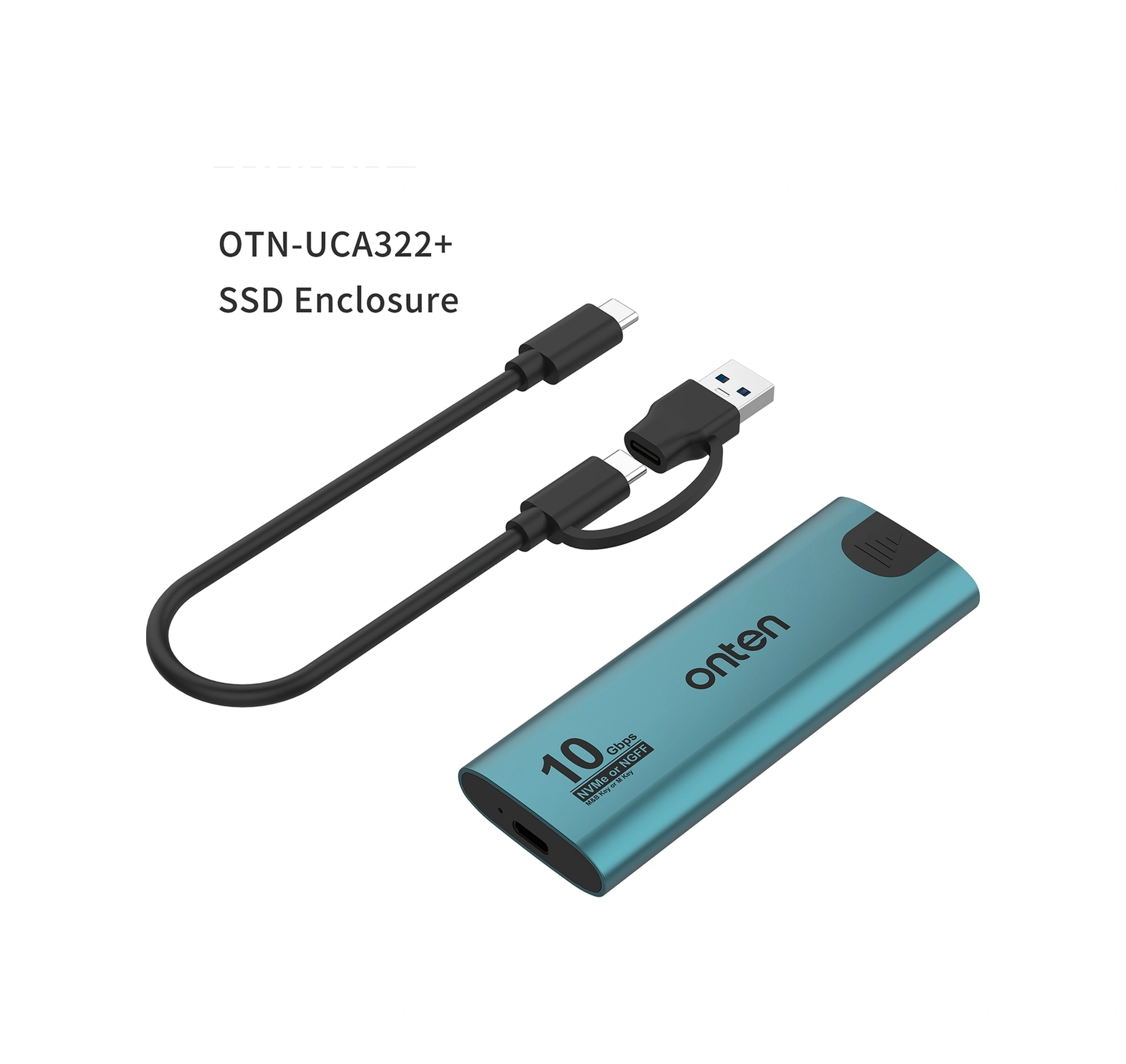 Sones Onten Uca322+ 10gbps M.2 M-anahtar Nvme Ngff Ssd Muhafazası