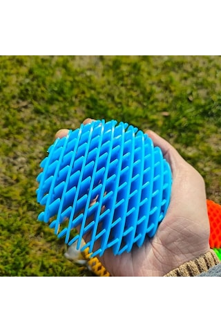 Yeni Nesil Mavi Solucan Stres Oyuncağı Top Anahtarlıklı Model 2 Özellikli Vıp New Blue Fıdget Worm