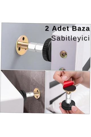 2 Adet Yatak Baza Başlık Sabitleme Beyaz Eşya Yükseltici Ses Titreşim Önleyici Eşya Sabitleme Diğer
