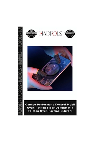 Oyuncu Performans Kontrol Mobil Oyun İletken Fiber Dokunmatik Telefon Oyun Parmak Eldiveni