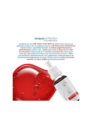 Acqua Perfection Exfoliating Cilt Tonu Eşitleyici Ve Yenileyici Peeling Serum 30 ML