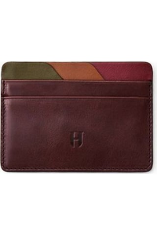 Helmbrook London Elton Erkek Kahve Plus Color Deri İnce Tasarım Çok Bölmeli Rfid Korumalı Kartlık Kahverengi