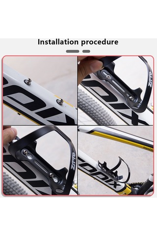 Ztto W316 Alüminyum Alaşımlı Bisiklet Şişe Tutucu Yol Bisikleti Su Şişesi Kafesi Braketi - Kırmızı