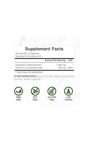 Deal Supplement Glutathione Glutatyon 1,000mg Antioxidant