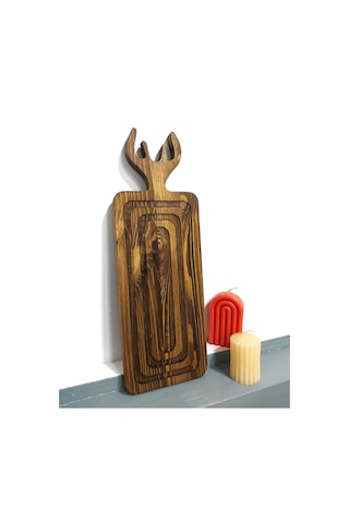Geyikli Kesme Tahtası 40x13cm Ahşap